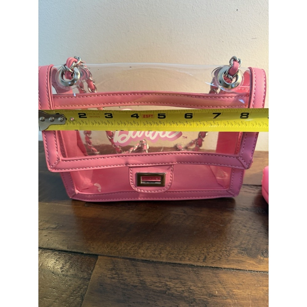 Barbie Clear Plastic Purse Bag Cross Body Shoulder Matching Makeup Bag  Viral - Picture 8 of 14